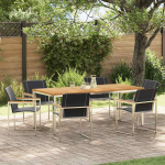 Aiaeinestamisekomplekt 7 pcs tugev teakpuit