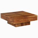 Kohvilaud, 80 x 80 x 30 cm, akaatsiapuit