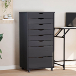 Ratastega sahtlikapp "moss", hall, m&auml;nnipuit