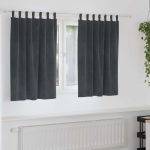 Pimendavad kardinad 2 pcs helehall 140 x 140 cm samet