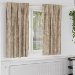 Satiinist kardinad 2 pcs &scaron;ampanjav&auml;rvi 175 x 140 cm samet