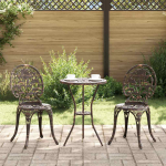 Aia bistroo komplekt 3 pcs pronksjas alumiinium