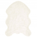 Faux lambanaha vaip tafalla valge 80 x 120 cm pol&uuml;ester