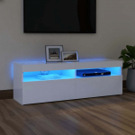Telerialus led-tuledega, valge, 120 x 35 x 40 cm
