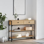 Konsoollaud, sonoma tamm, 100 x 25 x 75 cm, tehispuit