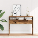 Konsoollaud vana puit 105x30x80 cm engineered wood