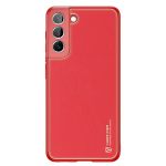 Dux Ducis Yolo elegant cover made of ecological leather for Samsung Galaxy S22 + (S22 Plus) red