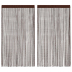 N&ouml;&ouml;rkardinad 2 tk, 140 x 250 cm, pruun