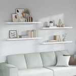 Seinariiul 4 pcs valge marmor 120 x 23,5 x 4 cm tehispuit