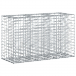 Gabioni t&otilde;stetud voodi h&otilde;bedane 130 x 50 x 80 cm tsinkteras