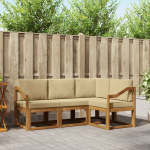 V&auml;li diivanikomplekt padjaga 4 pcs looduslik ja beež