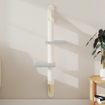 Seinale kinnitatav kassi kraapimispost, helehall, 108 cm