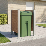 Pr&uuml;gikasti tregi pruun 85 x 85 x 115 cm alumiinium ja wpc