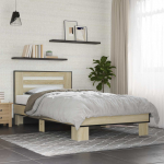 Peatsiga voodiraam sonoma tamm 80 x 200 cm tehispuit