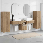 Vannitoa m&ouml;&ouml;bleset 5 tk artisan tamm 33 x 34,5 x 100 cm