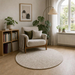 Kild kreemjas &oslash; 120 cm 100% pol&uuml;ester 3 mm pesumasinas pestav