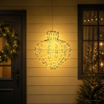 J&otilde;ulufiniaalne valgus 192 led-i soe valge l&auml;bim&otilde;&otilde;t 40 x 40 cm