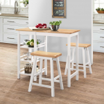 3-osaline baarikomplekt, mdf, valge