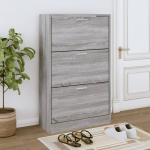 Jalatsikapp, hall sonoma tamm, 63 x 24 x 103 cm, tehispuit