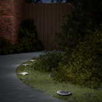 P&auml;ikesetoitel valgustid maapinnale, maavaiadega 4 tk, soe valge