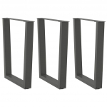 S&ouml;&ouml;gilaua jalad, v-kujulised, 3 tk, antratsiithall, 70 x (72-73,3) cm, teras