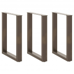 S&ouml;&ouml;gilaua jalad u-kujulised, 3 tk, naturaalne teras, 70 x (72&ndash;73) cm, teras