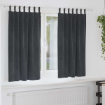 Pimendavad kardinad 2 pcs helehall 140 x 175 cm samet