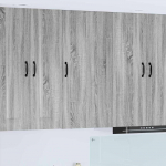 Seinakapp k&ouml;&ouml;ki riiuliga hall sonoma 50 x 31 x 100 cm tehispuit