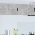 K&ouml;&ouml;gikapp riiuliga 2 pcs betoonhall 40 x 31 x 40 cm tehispuit