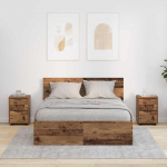 &Ouml;&ouml;kapid sahtliga 2 pcs vana puit 30,5 x 30 x 43 cm tehispuit