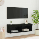 Tv seina kapp panama must tamm 100 x 30 x 30 cm tehispuit