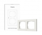 SMART SWITCH FRAME H2 (2-GANG)/WHITE FE-X01D-W AQARA - 6975833357642