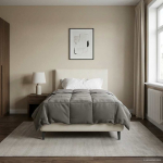 T&auml;ispika aasta tekk rapistatud helehall 140 x 200 cm mikrokiud