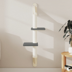 Seinale kinnitatav kassi kraapimispost, tumehall, 108 cm