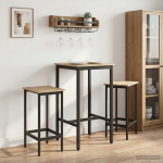 Baarilaud 52 x 52 x 110 cm tehispuit sonoma tamm ristk&uuml;lik