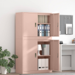 Hoiukapp 2 tk roosa 90 x 40 x 160 cm teras lukustatav
