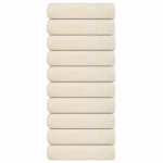 Saunalinad 10 tk, kreemjas, 100x150 cm, 360 gsm, 100% puuvill
