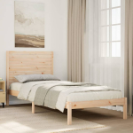 Voodiraam ilma madratsita, 90x210 cm, m&auml;nnipuit