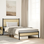Metallist voodiraam ilma madratsita sonoma tamm 100x200 cm