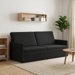 3 kohaline diivan must 190 x 81 x 82 cm samet