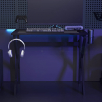 M&auml;nguri arvutilaud k-jalgadega, must, 90x60x75 cm