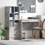 Laud koos hoiuruumiga sahtliga 2 pcs betoonhall tehispuit
