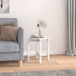 Kohvilaud, valge, &oslash; 42,5 x 45 cm, m&auml;nnipuit