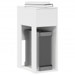 Arvutitorni alus sahtliga valge 30x44x74 cm