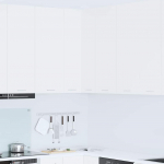 Seinakapp ladustamisega riga valge 57 x 57 x 100 cm tehispuit