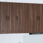 Seinakapp k&ouml;&ouml;ki riiuliga pruun tamme 50 x 31 x 100 cm tehispuit