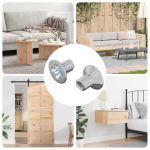 S&uuml;vistatud peaga kruvid 2 pcs h&otilde;bedane m4 x 6 mm teras