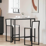 Laud valge 100 x 40 x 101 cm t&ouml;&ouml;deldud puit ja teras