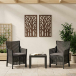 Lounge komplekt padjaga 3 pcs antratsiit pp