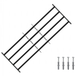 Akna turvav&otilde;re 4 ristvartiga 3 pcs 93-174 cm tsingitud teras